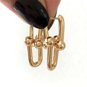 Gold Hardware Link Earrings